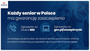 każdy senior w Polsce ma gwarancję zaszczepienia