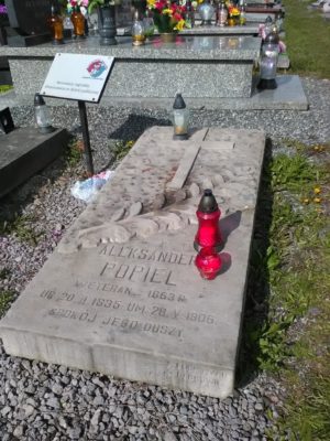 Grób Aleksandra Popiela w Dabrowie Górniczej