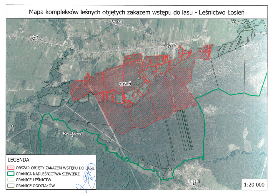 zakaz wstępu do lasu
