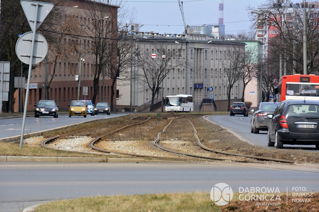 2022.03.06 DG - Torowisko tramwajowe na odcinku DG - Centrum (rondo Merkury) do pętli tramwajowej (przy granicy z Będzinem). FOTO: Dariusz Nowak (nddg)